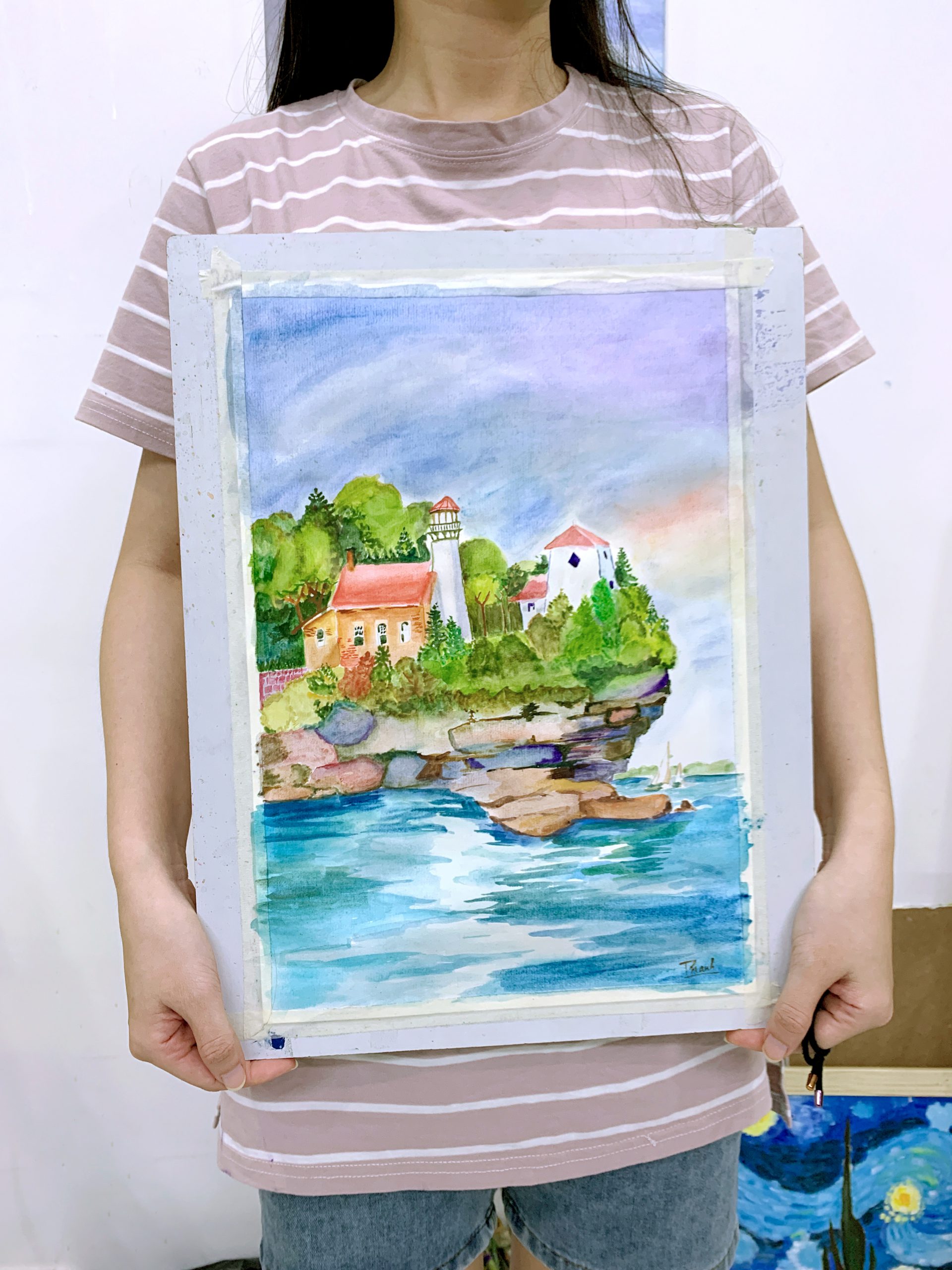 khóa học màu nước vẽ màu nước màu nước watercolour mau nuoc khoa mau  nuoc tai tphcm Khoa vẽ màu nước tại Quận Bình Thạnh